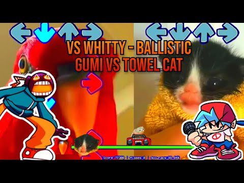 VS Whitty Ballistic BUT its Red Birb GUMI vs TOWEL Cat!! - Friday Night Funkin' Custom Animation