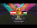 Austria Vs Jordan FIFA World Cup 2026 EFootball PES Prediction