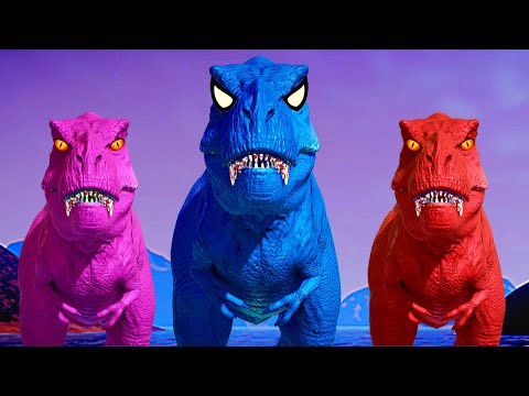 Tyrannosaurus Color Pack Vs Zilladominus Vs Indominus Jurassic World Evolution Dinosaurs Fighting