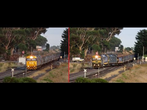 Pacific National  grain trains at Moorabool, Victoria - March 17th 2017