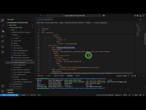 Envoy Proxy with Wasm filter implementation demo