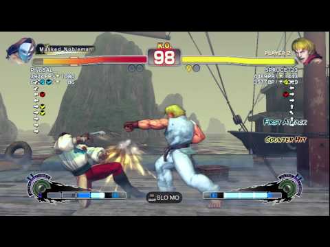 PiyoBAL__ [Vega] vs. SPRUCE123 [Ken] | SSF4 Arcade Edition