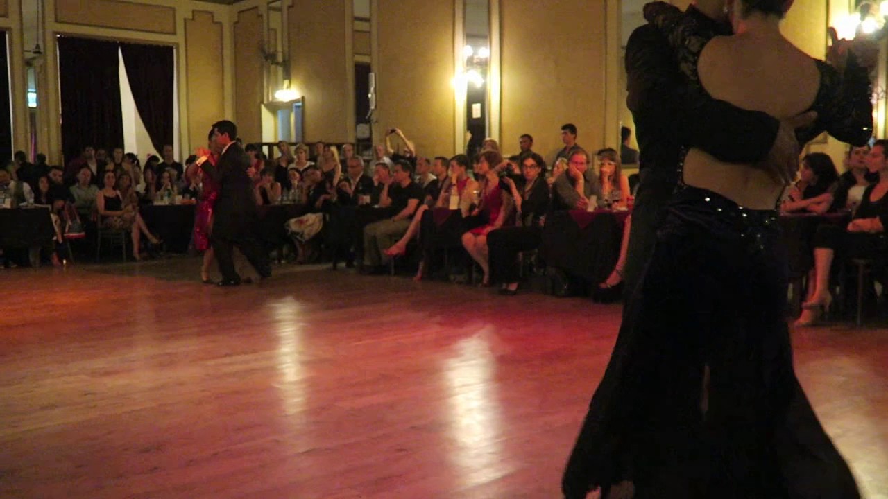 LEANDRO GOMEZ & ROMINA LEVIN & JOHANA COPES & ALEJANDRO BERÓN en Milonga Yira Yira - Jan 2017