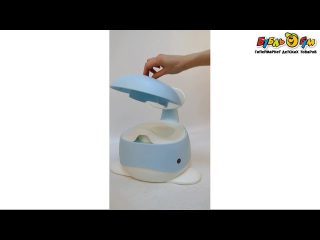 Горшок BUBURU Baby Китенок голубой - видео