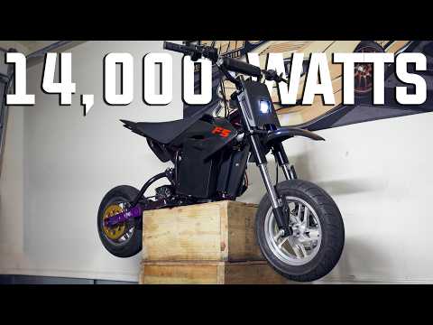 I Made A Razor MX650 20X More Powerful // 72v Razor MX650 Supermoto Build