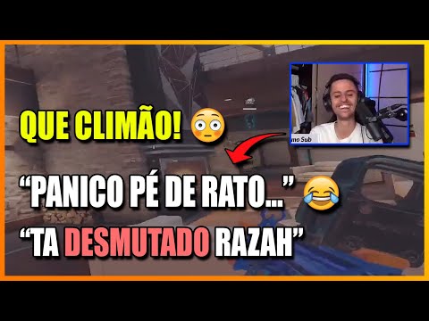 RAZAH ESQUECEU DE MUTAR E ZUOU O PANICO AO VIVO 🤣🤣  - R6 CLIPS