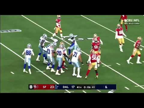 Ref bumps into Dak Prescott and costs the cowboys the game.