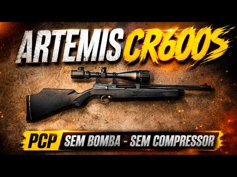 Carabina PCP Sem bomba Nem compressor? Artemis CR600S CO2 4.5mm REVIEW