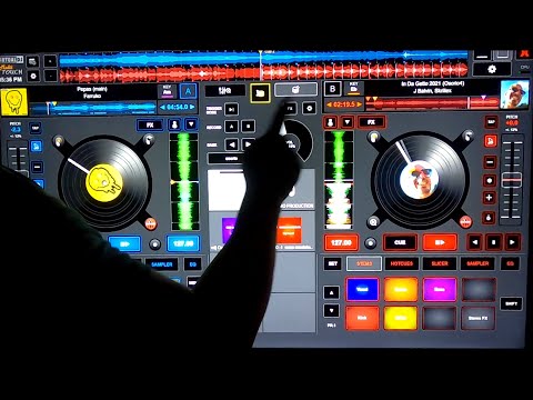 Virtual DJ 2021 : MIXING IN MY NEW 55'' TOUCH SCREEN
