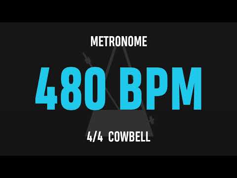 480 BPM 4/4 - Best Metronome (Cowbell)