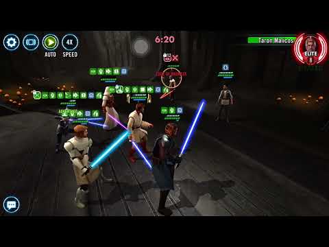 Taron Malicos “in Action “- here we go again PURE WETT NUDLE ( we spare him until end)/ SWGOH