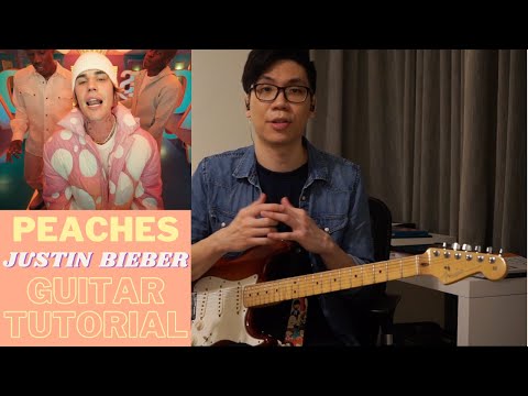 Peaches - Justin Bieber Easy Guitar Tutorial and Breakdown | An Introduction to RnB Guitar Playing