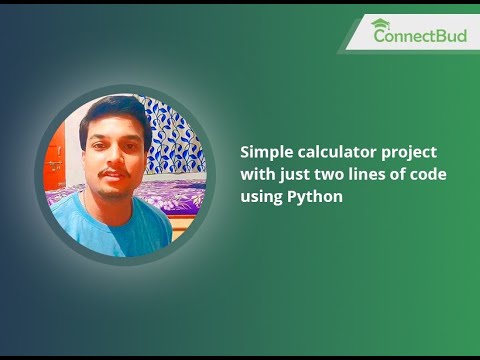 Coding Tutor Python Programming Simple Calculator Project With Just Two Lines Of Code Using Python