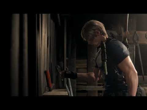 Resident Evil 4 remake - Leon does a sick backflip