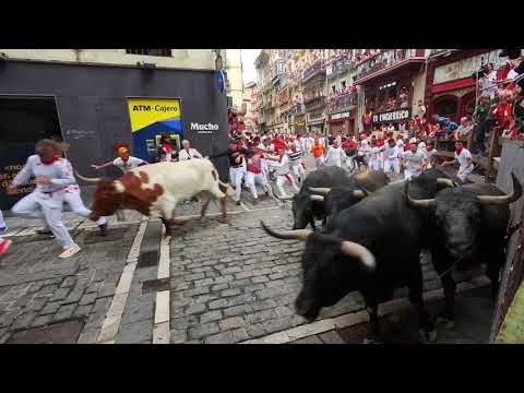 [SF26] Video del séptimo encierro de los Sanfermines 2026, protagonizado por los toros de Miura