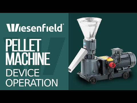video - Factory second Pellet Machine - max. 100 kg/h - Ø 120 mm - 2 rollers