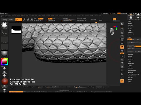 How to Create dragon or Snake Scale​ ( ​ភាសាខ្មែរ )