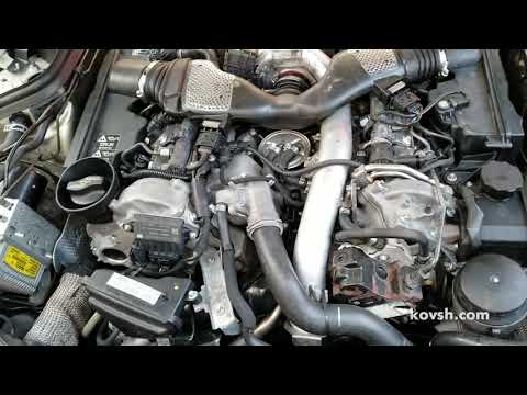 Звук изношенной цепи при холодном запуске, Mercedes Benz E-Class 3.0d, OM642