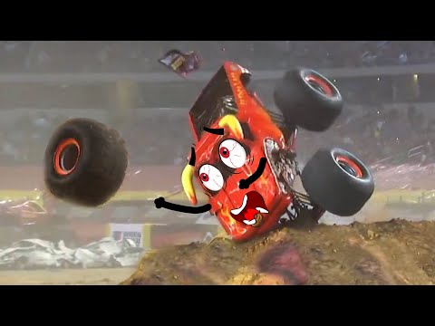 Crazy Monster Truck Freestyle Moments | Monster Jam highlights 2020 | Woa Doodles Funny Videos