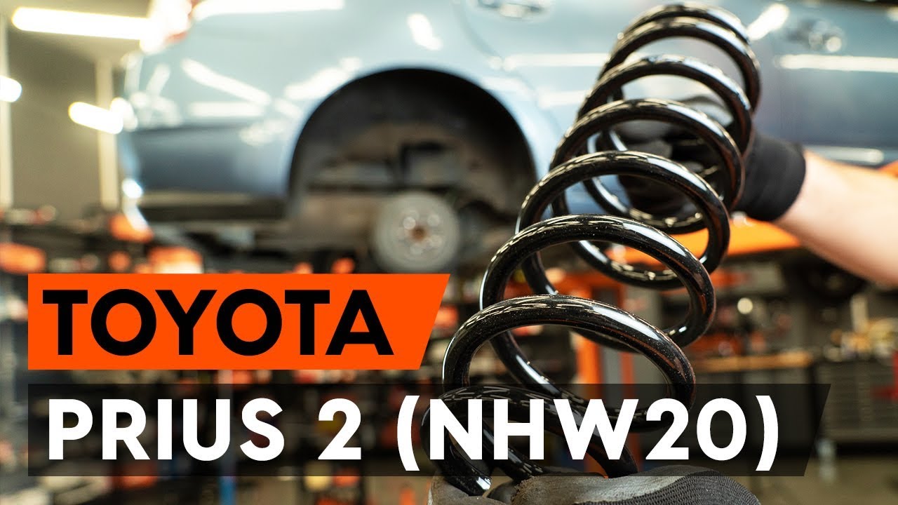Cómo cambiar: muelles de suspensión de la parte trasera - Toyota Prius 2 | Guía de sustitución