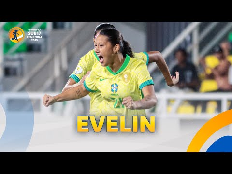 TODOS OS GOLS DE EVELIN NA CONMEBOL SUB17 FEMENINA