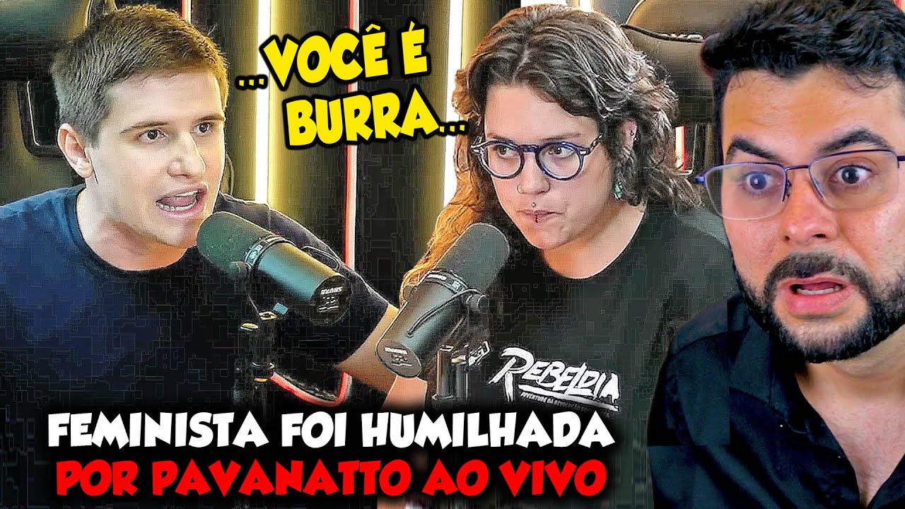 FEMINISTA FOI HUMILHADA POR PAVANATTO DURANTE DEBATE AO VIVO