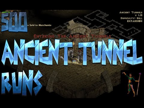 500 Ancient Tunnel Runs - Diablo 2 Magic Find with Blizzard Sorc