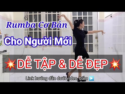 Rumba Cơ Bản (Nhạc Chuẩn) Cho Người Mới (Kết hợp cđ Tay) l Tự Học Khiêu Vũ Tại Nhà/ Online