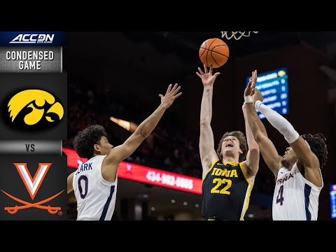 Iowa vs. Virginia Condensed Game | 2021-22 ACC Men’s Basketball