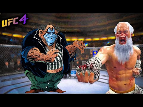 Old Bruce Lee vs Violator - EA Sports UFC 4
