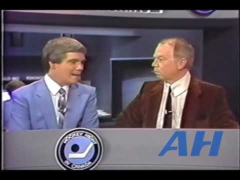 NHL Oct. 20, 1984 Dave Hodge, Don Cherry interviews Toronto Maple Leafs Quebec Nordiques