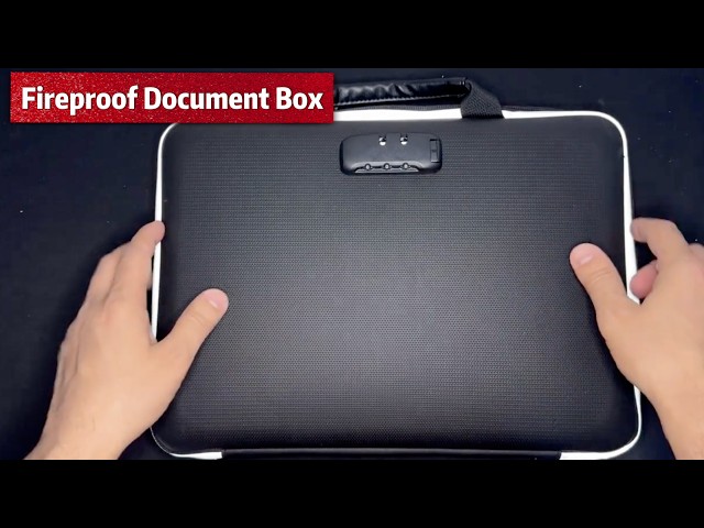 Vídeo relacionado con Caja de documentos ignífuga y almacenamiento de cómics, 39,5 x 38 x 29 cm, contenedor resistente para 160-180 cómics plegable con cerradura