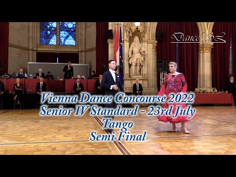 Vienna Dance Concourse 2022 - Senior IV Standard Tango WDSF - Semi Final - 23 July 2022