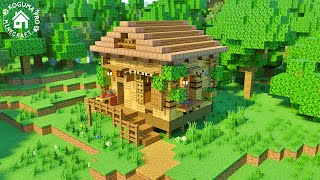 【マインクラフト】サバイバルの拠点にも使える小屋の作り方【Minecraft/マイクラ建築】