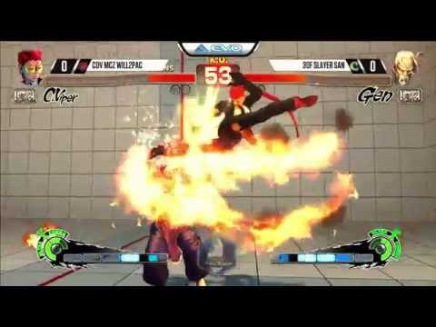 Will2Pac (C.Viper) vs 30F Slayer San (Gen) - EVO 2015 USF4 Pools - 720p/60fps