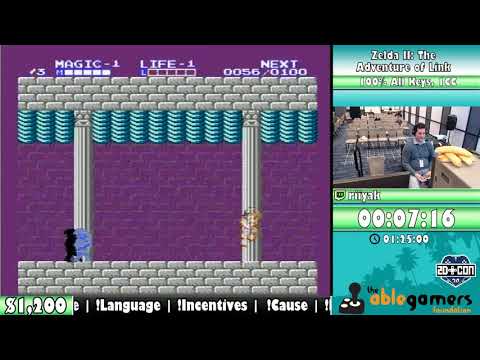 Midwest Speedfest 2019 - Zelda II: The Adventure of Link (100%) by riiyak