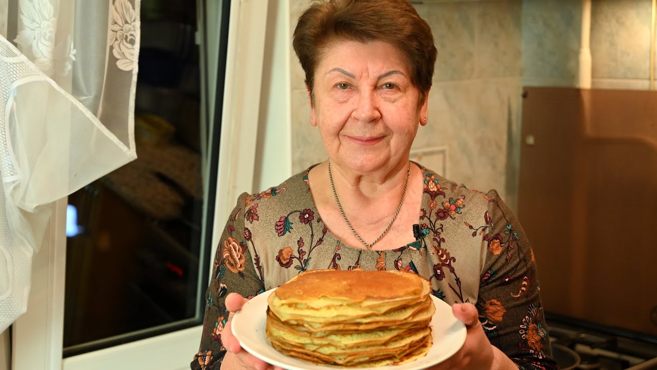 Нужна ли сода в блинах? Ставлю точку! БЛИНЧИКИ геркулесовые, с мясом! Мамины рецепты