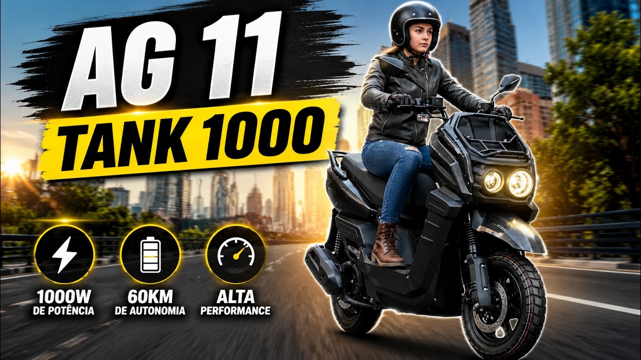 Scooter Elétrica Tank AG 11 Vale a Pena? 🛵 Sem CNH e Sem IPVA! (Review Sincero)