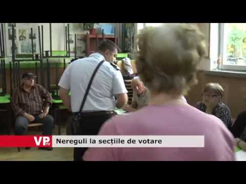 Nereguli la secțiile de votare