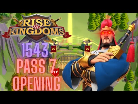 T5 WHALE 1543 PASS 7 OPENING! Heroic Anthem KvK | Rise of Kingdoms