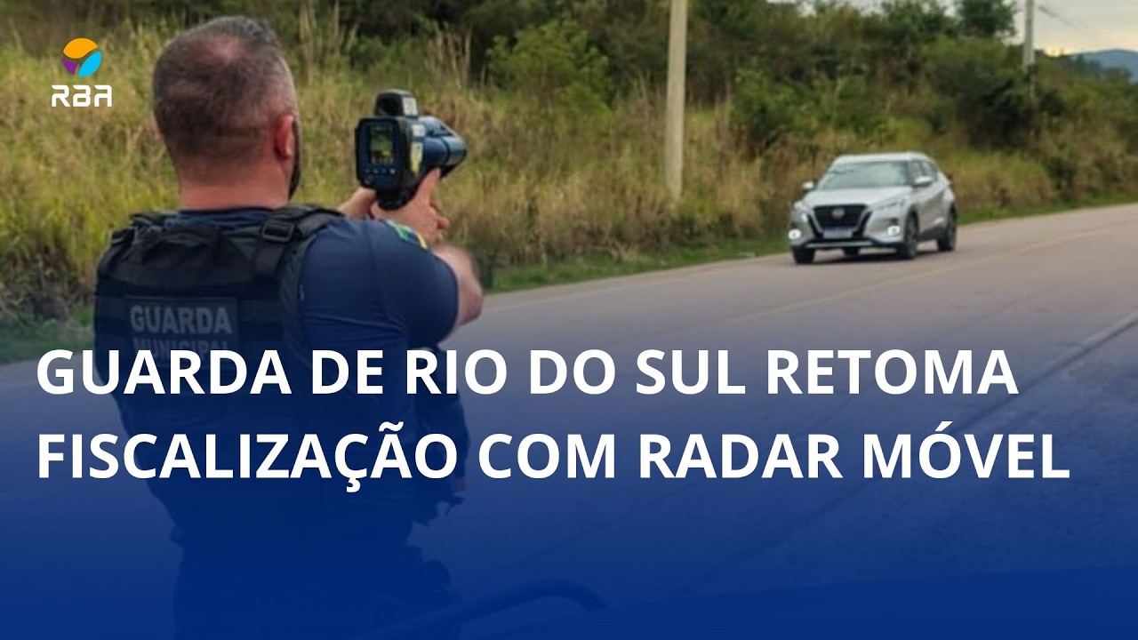 Guarda de Rio do Sul retoma fiscalização com radar móvel