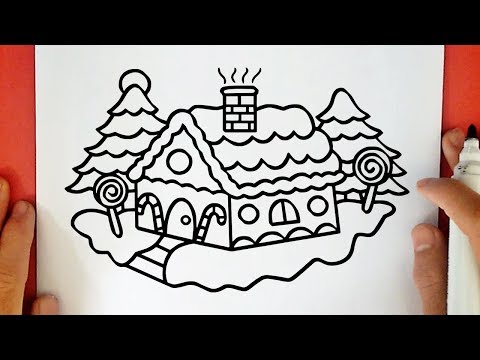 COMMENT DESSINER UNE MAISON DE NOËL