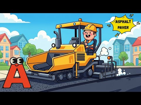 ABC Construction Vehicles Song🚧🚜🏗️ | Learn Diggers, Trucks & Tools for Kids! | Energypac Kids TV