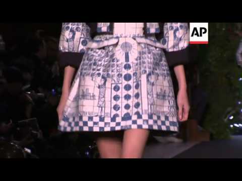 Designer Jean-Charles de Castelbajac uses buildings and urban landscapes as inspiration for show