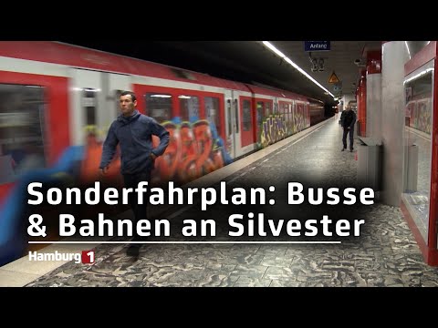 hvv-Sonderfahrplan: So fahren Busse und Bahnen an Silvester