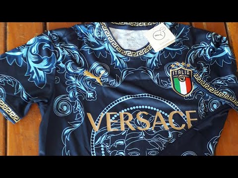 Camisa de time Itália x versace lançamento 22/23 - Loja online