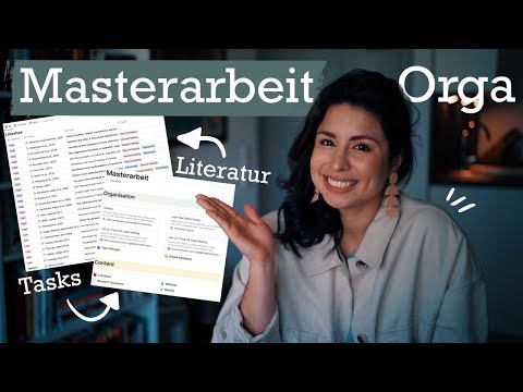 ORGANIZE your thesis // Literature, task manager + free Notion template!