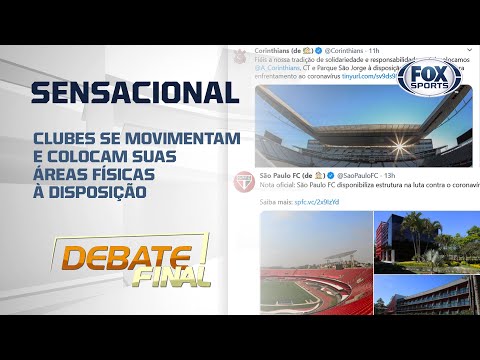 SENSACIONAL! Clubes colocam suas áreas à disposição para tratamento de pessoas com coronavírus