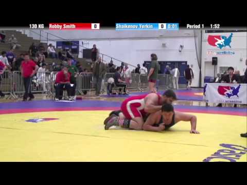 GR 130 KG - QF - Robbie Smith (NYAC) vs. Yerkin Shaikenov (KAZ)