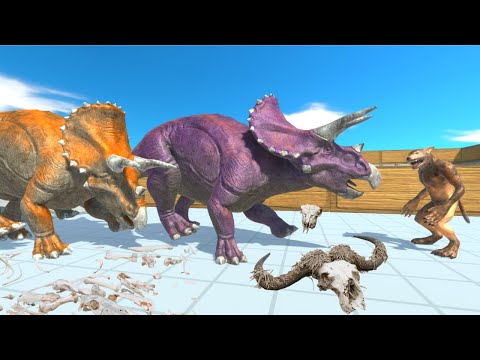 TRICERATOPS DEATH RUN - Animal Revolt Battle Simulator